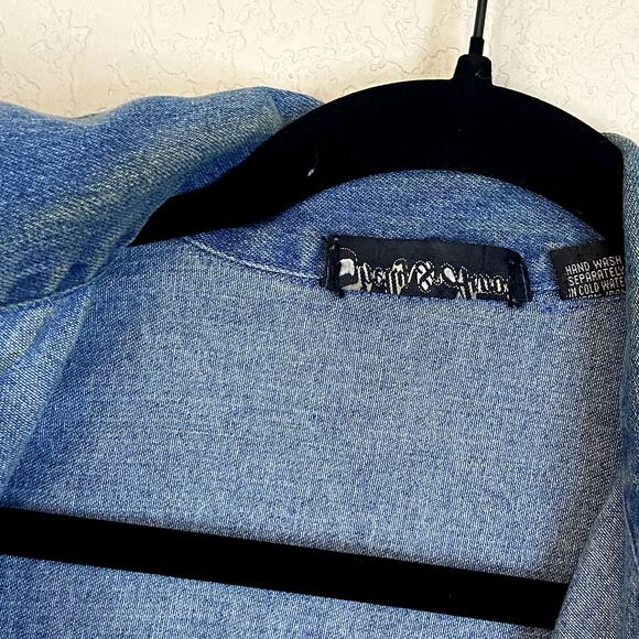 Vintage Shelly & Arnold Denim Vest M - Picture 4 of 7